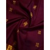 2G Pure Kanjivaram Silk Saree Maroon with Gold Zari Horse Butta & Rich Traditional Border | Prahla Silks