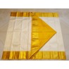 2G Pure Kanjivaram Silk Saree Off White with Rich Gold Zari Border | Bridal Muhurtham Collection | Prahla Silks