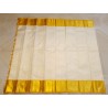 2G Pure Kanjivaram Silk Saree Off White with Rich Gold Zari Border | Bridal Muhurtham Collection | Prahla Silks