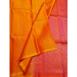 Pure Kanchi Soft Silk Sarees Yellow and Pink