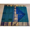 2G Pure Kanjivaram Silk Saree Teal Blue with Rich Gold Zari Border & Micro Butta Design | Prahla Silks