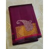 2G Pure Kanjivaram Silk Saree Deep Wine Maroon with Gold Zari Buttas & Paisley Pallu | Prahla Silks