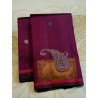 2G Pure Kanjivaram Silk Saree Deep Wine Maroon with Gold Zari Buttas & Paisley Pallu | Prahla Silks