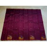 2G Pure Kanjivaram Silk Saree Deep Wine Maroon with Gold Zari Buttas & Paisley Pallu | Prahla Silks