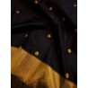2G Pure Kanjivaram Silk Saree Black with Gold Zari Border & Gold Butta | Rich Traditional Silk Saree | Prahla Silks