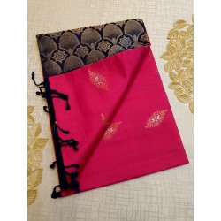 Pure Kanchi Soft Silk Sarees Pink and Blue