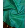 2G Pure Kanjivaram Silk Saree Teal Green with Deep Maroon Contrast & Gold Zari Peacock Border | Prahla Silks