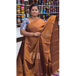 Pure Kanchi Soft Silk Sarees  Silver