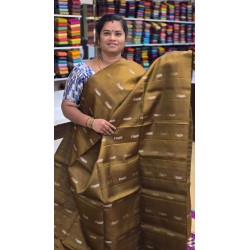 Pure Kanchi Soft Silk Sarees  Silver