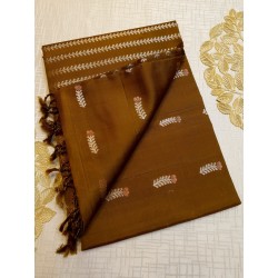 Pure Kanchi Soft Silk Sarees  Silver