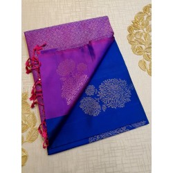 Pure Kanchi Soft Silk Sarees Blue