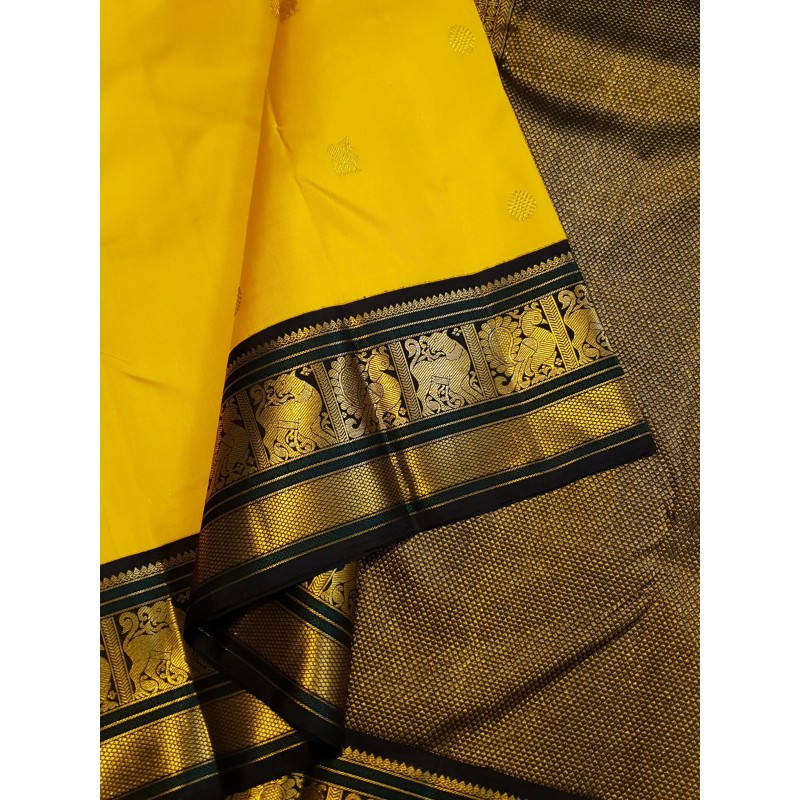 2G Pure Korvai Kanchipuram Silk Saree