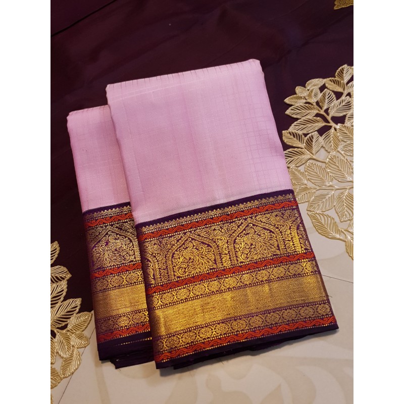 2G Pure Korvai Kanchipuram Silk Saree
