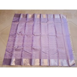 2G Pure Brocade Kanchipuram Silk SareeL lavender antique silver silk saree
