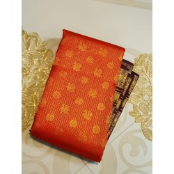 2G  Korvai Pure Zari Kanjivaram Silk Sarees authentic by Prahla Silks