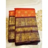 2G  Korvai Pure Zari Kanjivaram Silk Sarees authentic by Prahla Silks