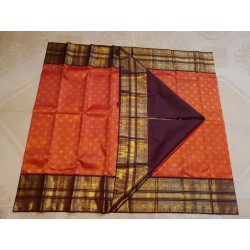 2G  Korvai Pure Zari Kanjivaram Silk Sarees authentic by Prahla Silks