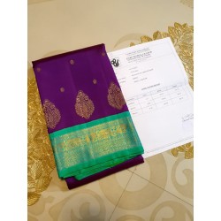 4Gram Pure Zari Korvai Kanjivaram Silk Saree