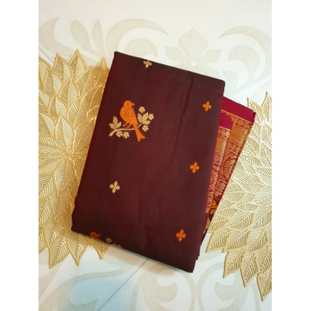 HCB136 - Kanchi Handloom Cotton Saree