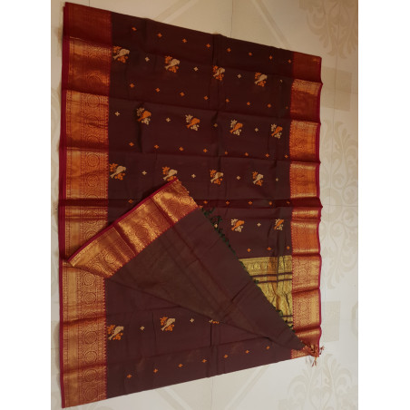 HCB136 - Kanchi Handloom Cotton Saree