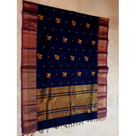 KHI137 - Kanchi Handloom Cotton Saree