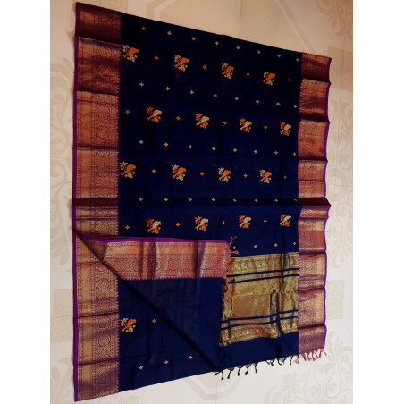 KHI137 - Kanchi Handloom Cotton Saree