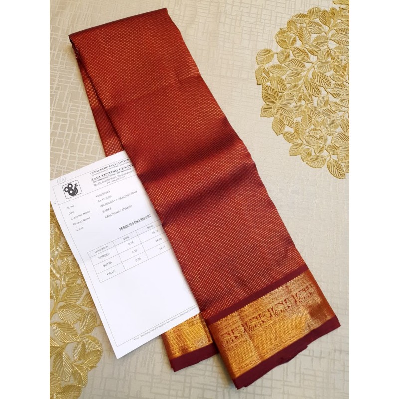 4Gram Pure Zari Kanjivaram Silk Sarees authentic by Prahla Silks
