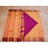 2G Pure Brocade Kanchipuram Silk Saree roses