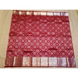 Pure Kanjivaram Silk Saree - Cherry Red