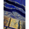 Pure Kanjivaram Silk Saree - Royal Blue-Gold Zari