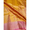 Pure Kanjivaram Silk Saree - Orange-pink
