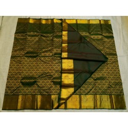 Pure Kanjivaram Silk Saree - Olive Green