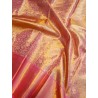 Pure Kanjivaram Silk Saree Tissue - Pink With Silver