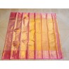 Pure Kanjivaram Silk Saree Tissue - Pink With Silver