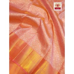 2G Pure Kanjivaram Silk Saree Tissue - Pink