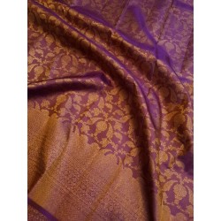 Pure Kanjivaram Silk Saree Vairaoosi - Purple