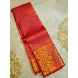 Pure Kanjivaram Silk Saree  - Hot Pink
