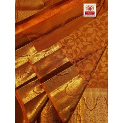 Pure Kanjivaram Silk Saree - Honey Color