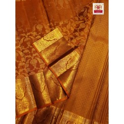 Pure Kanjivaram Silk Saree - Honey Color