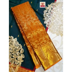 Pure Kanjivaram Silk Saree - Honey Color
