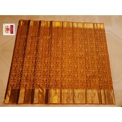 Pure Kanjivaram Silk Saree - Honey Color