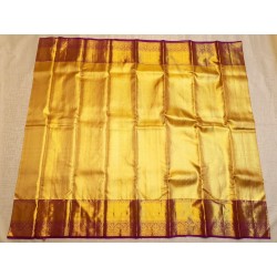 Pure Kanjivaram Silk Saree Tissue - Gold