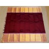 Pure Kanjivaram Silk Saree  - Maroon with Pink