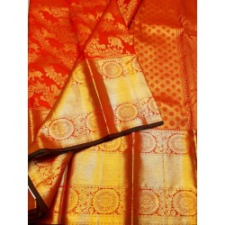 Pure Kanjivaram Silk Saree  - Red