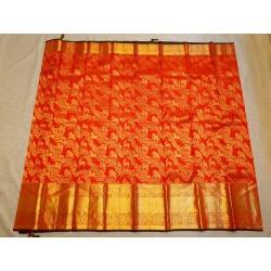 Pure Kanjivaram Silk Saree  - Red