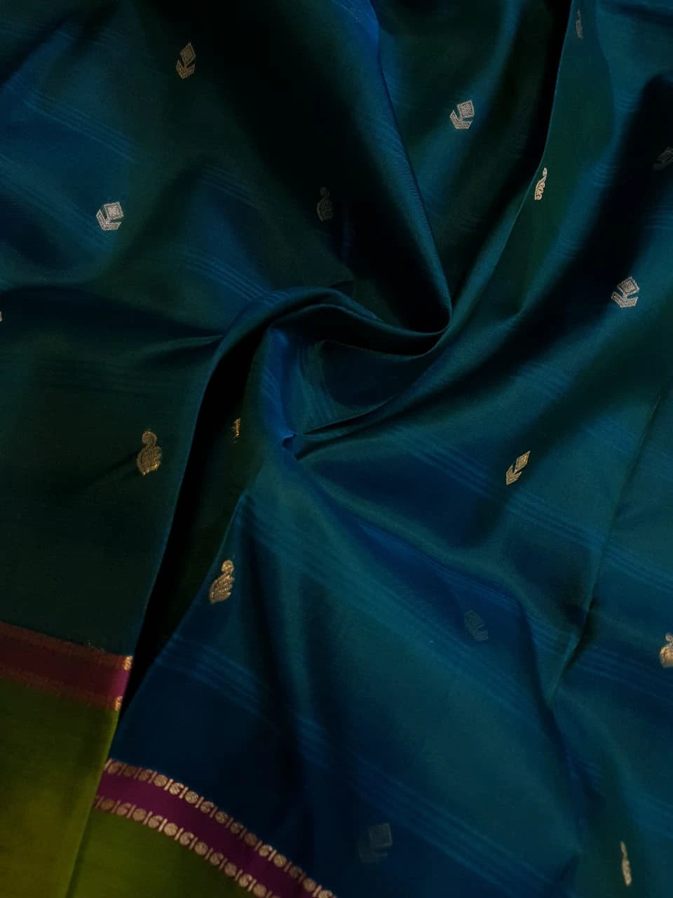 Light weight Kanjivaram Silk Saree - Green