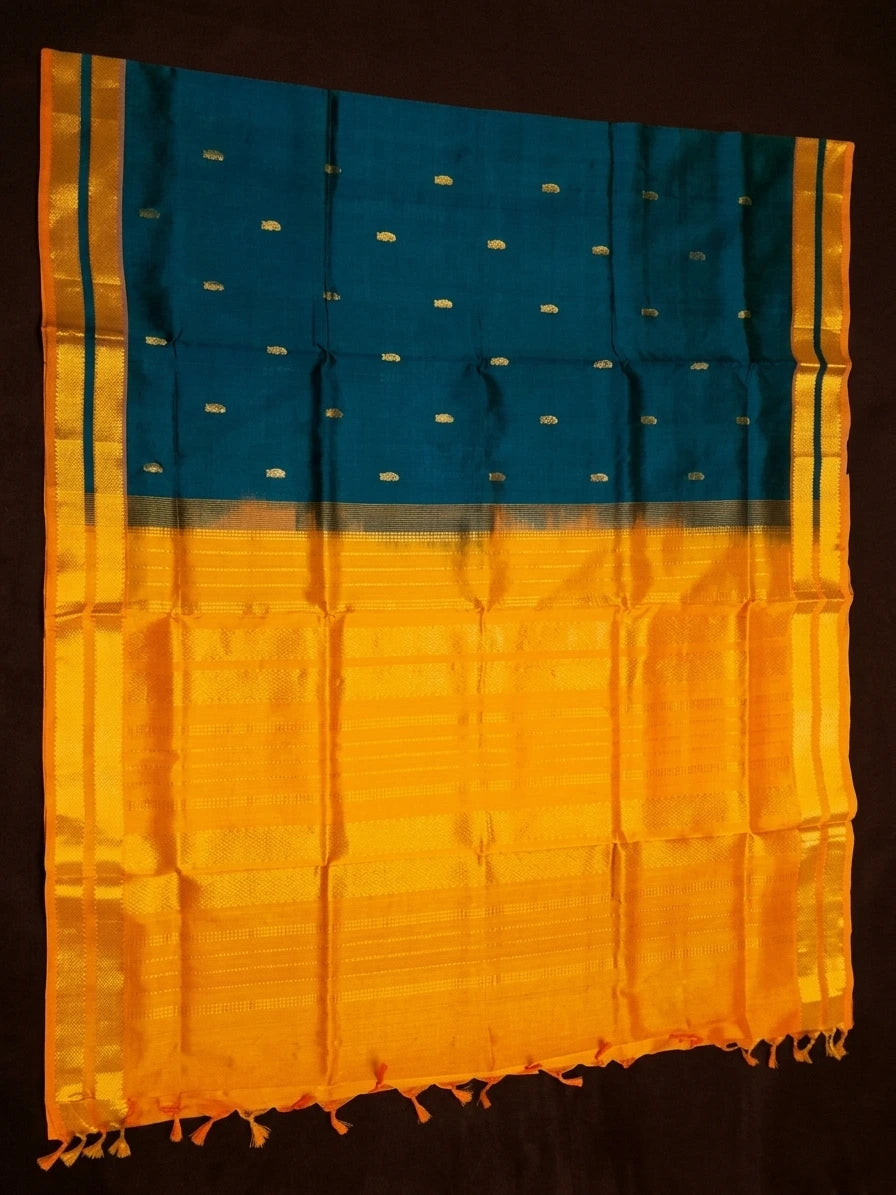 Handloom Silkcotton - Green
