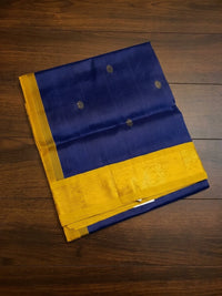 Handloom Silkcotton - Dark Blue