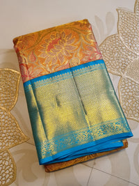 2G Pure Korvai Tissue Kanjivaram Silk Saree Golden Tissue Silk Saree | SILKMARK CERTIFIED