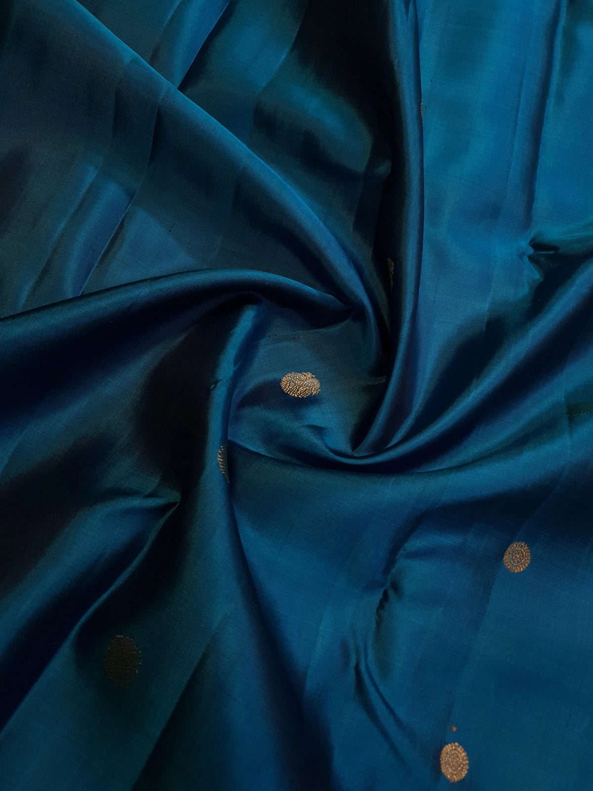 3G Pure Zari Teal Blue & Maroon Pure Kanjivaram Silk Saree | SILKMARK CERTIFIED